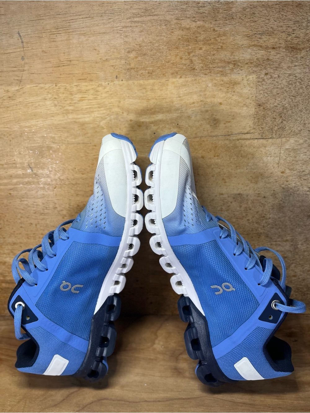 On CloudFlow 3.0 REFLECTIVE Womens Size 8 Running Shoes Sneakers Blue White - Picture 6 of 12
